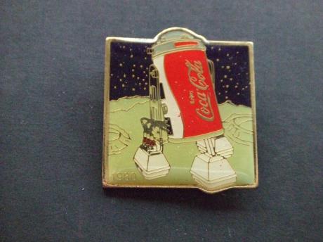 Coca Cola ruimtevaart 1980 eerste blikje op de maan
